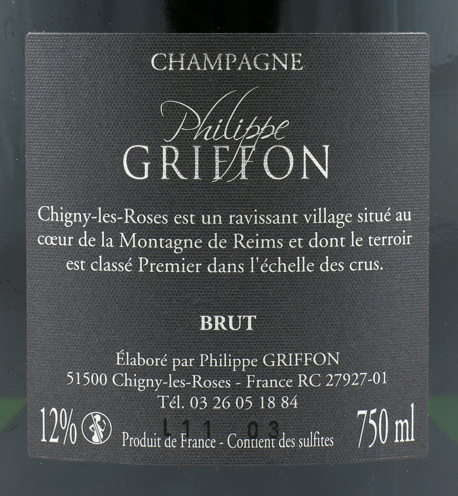 CHAMPAGNE Philippe Griffon - BRUT TRADITION - Obrázek 2