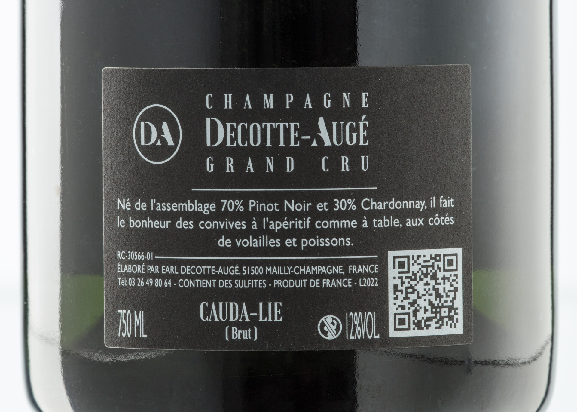 CHAMPAGNE Decotte Augé - Cauda-Lie BRUT - Obrázek 5