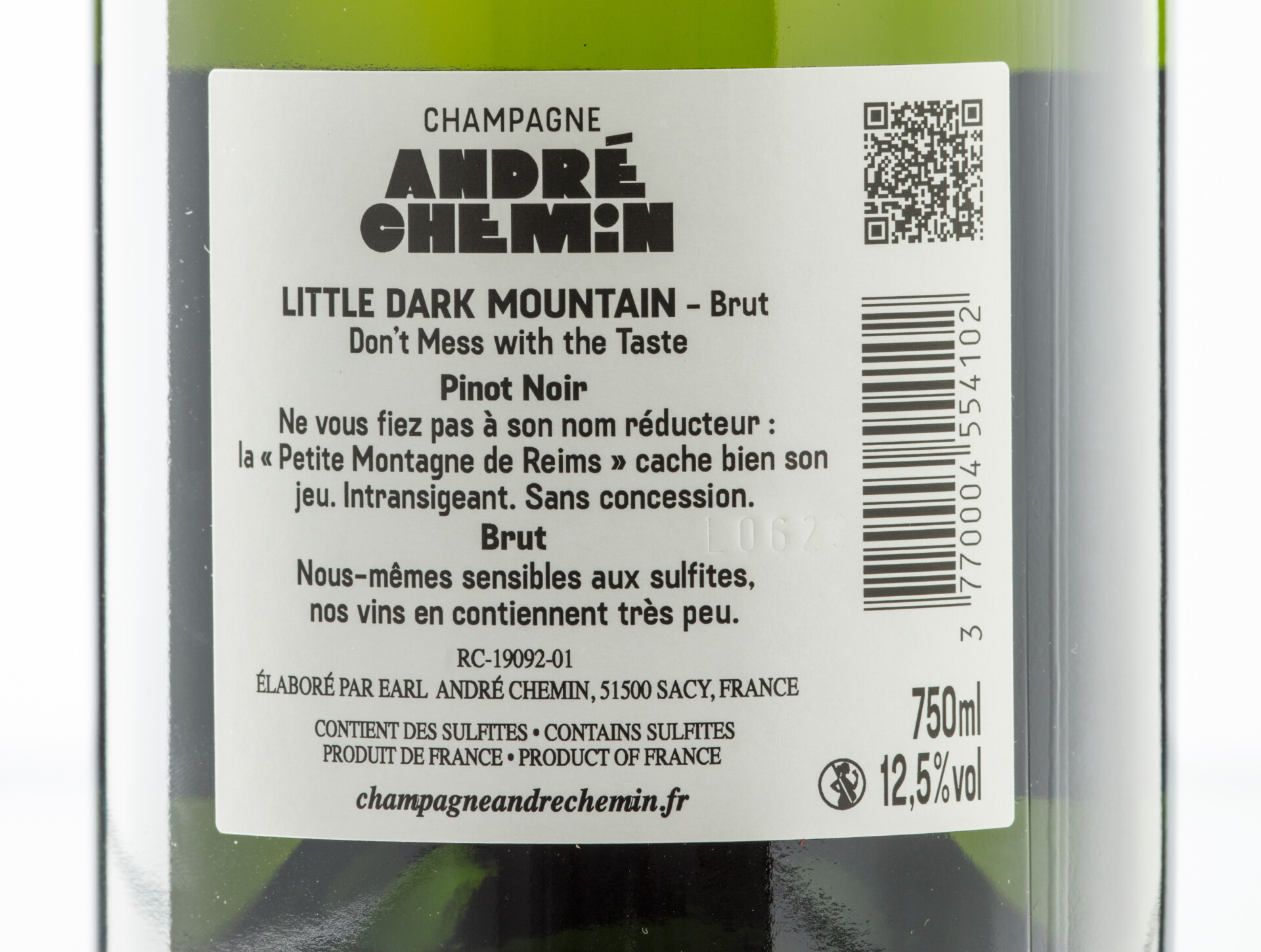CHAMPAGNE André Chemin - Little Dark Mountain BRUT - Obrázek 4